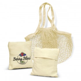 Cotton Mesh Foldaway Totes
